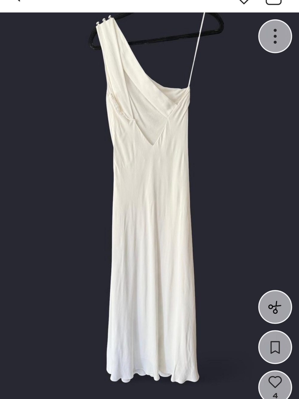 Anthropologie one shoulder midi dress